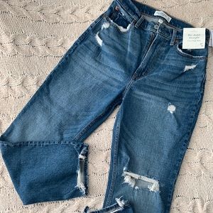 Ankle Straight Jeans- Curve Love Ultra High Rise